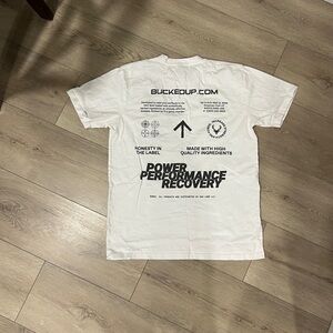 Bucked Up White Men's Short Sleeve Tee